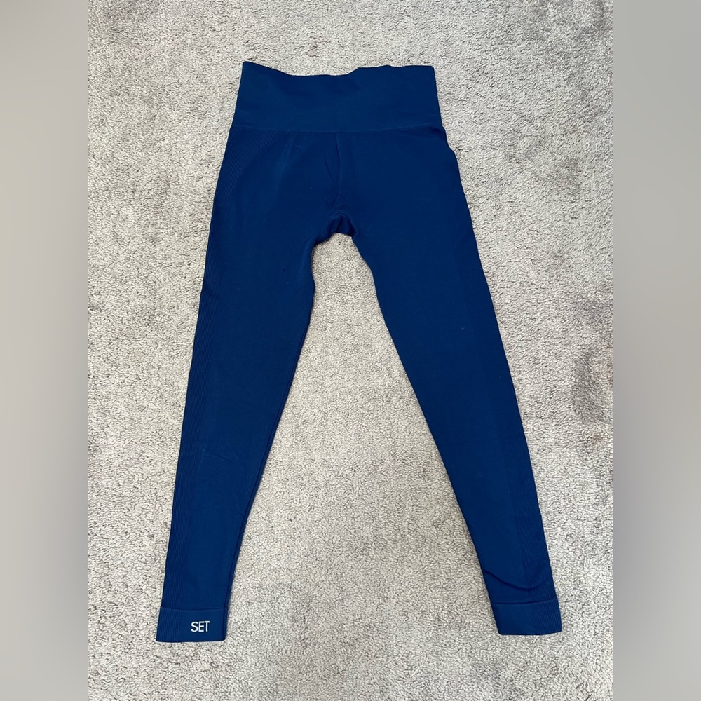 Set active blue leggings